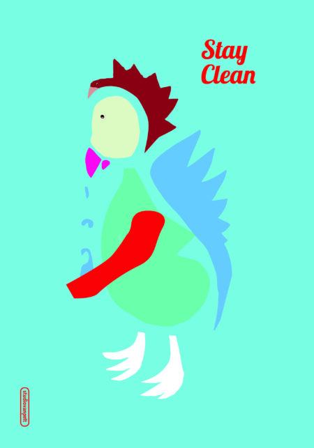 stay-clean poster design crealuras