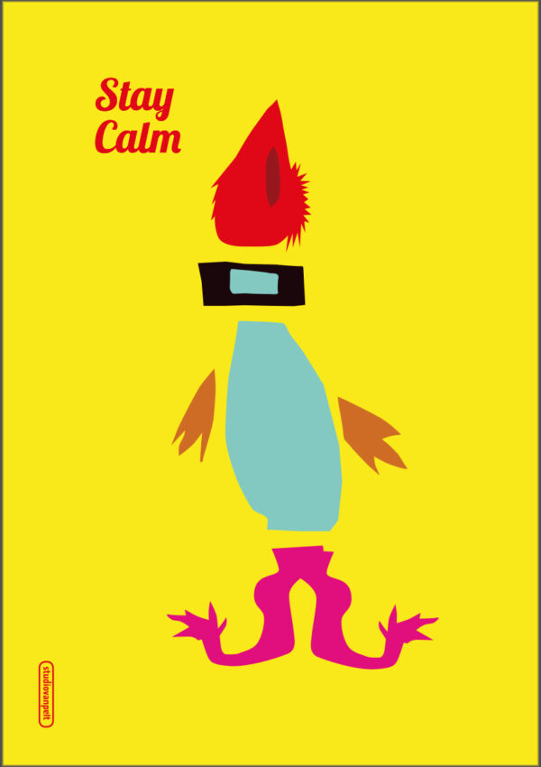 Stay Calm poster design for crealuras